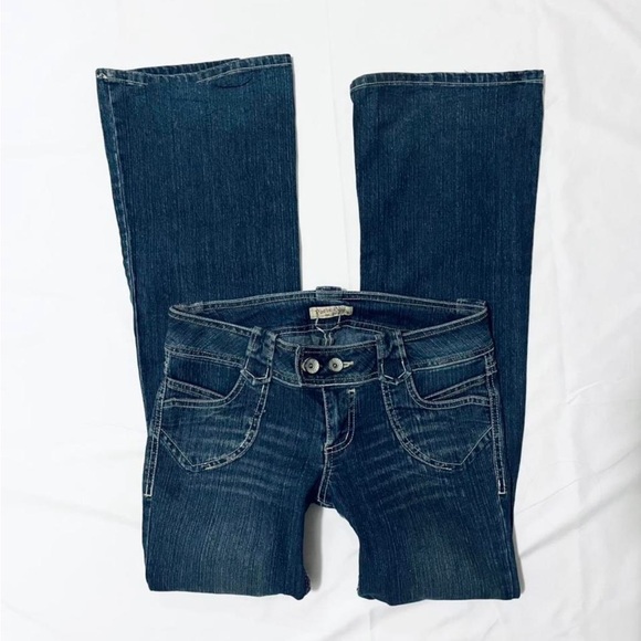 Paris Blues Denim - Paris Blues Dark Wash low rise flare Jeans size 7